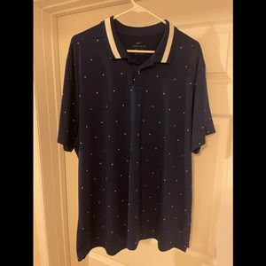 Mens Nike Triangle polka-dot polo